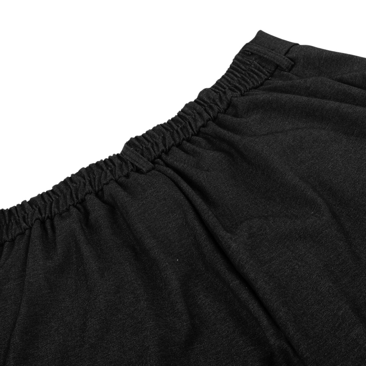 Draped Wide Leg Summer Suit Trousers with Deconstructed Panels