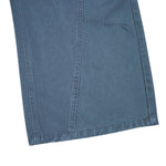 Pantalones de algodón con pierna ancha y color liso