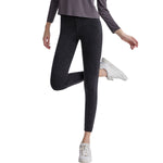 High Waisted Washed Denim Capri Leggings