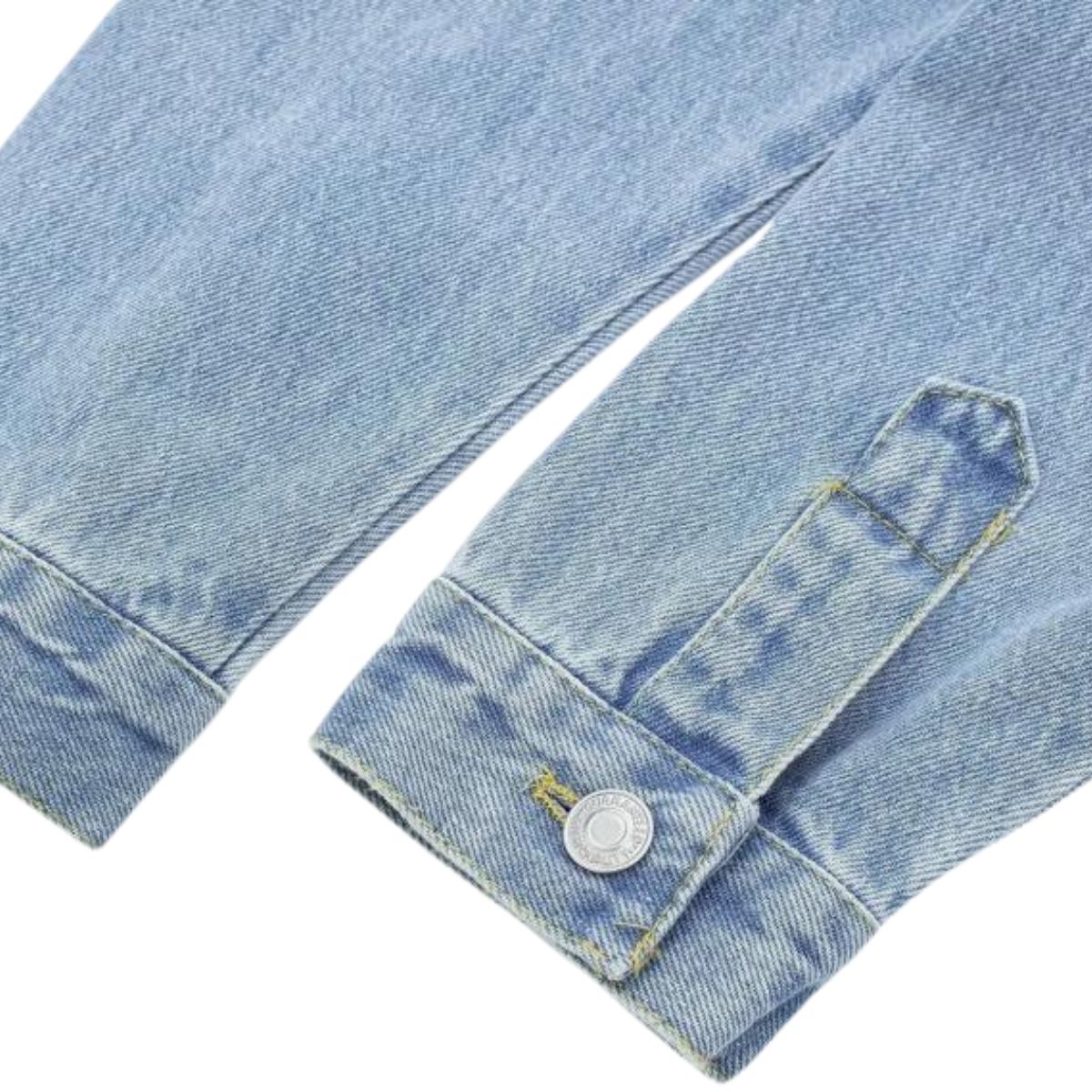 Vestido midi vaquero sin mangas con botones y aberturas en la parte delantera