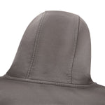 Women's Snow‑Wash Distressed Cropped Double Zip Hoodie