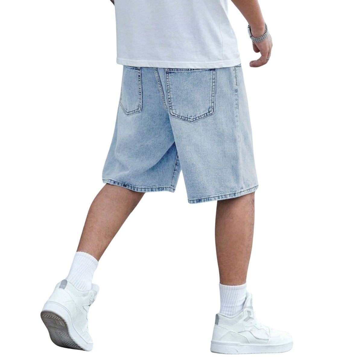 Bermudas vaqueras con salpicaduras de pintura
