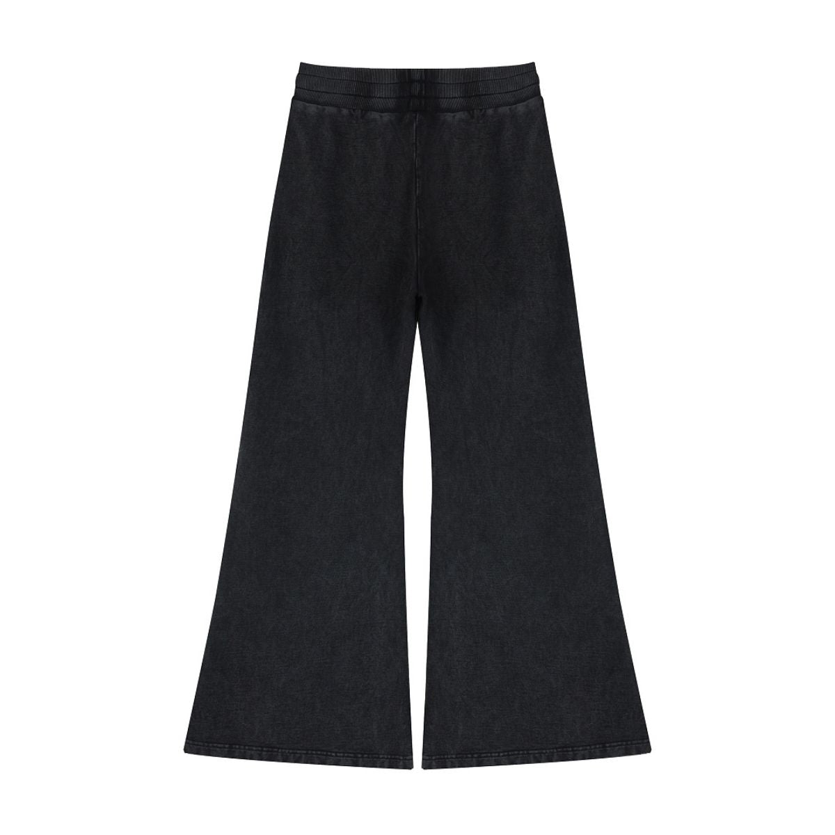 Heavyweight Washed Snow Wash Cotton Flare Pants for Women