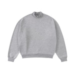 Soft Fleece Mock Neck Pullover Sweatshirt