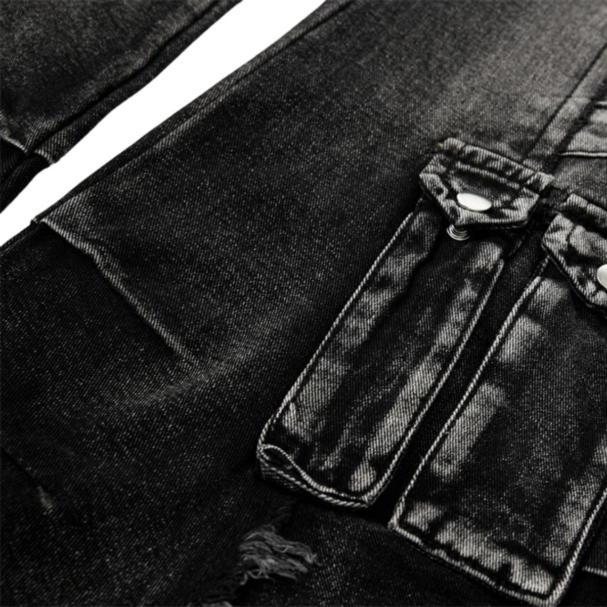 Smoke Rise Y2K Raw Edge Bootcut Jeans