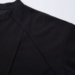 Vintage Waffle Knit Deconstructed Slim Crew Tee