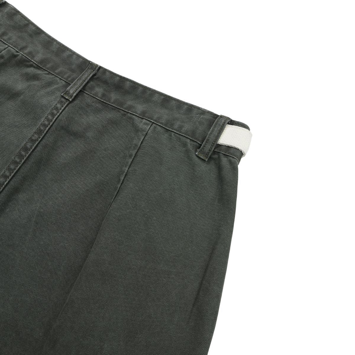 Pearl‑Canvas Martin Dark Green Cargo Pants