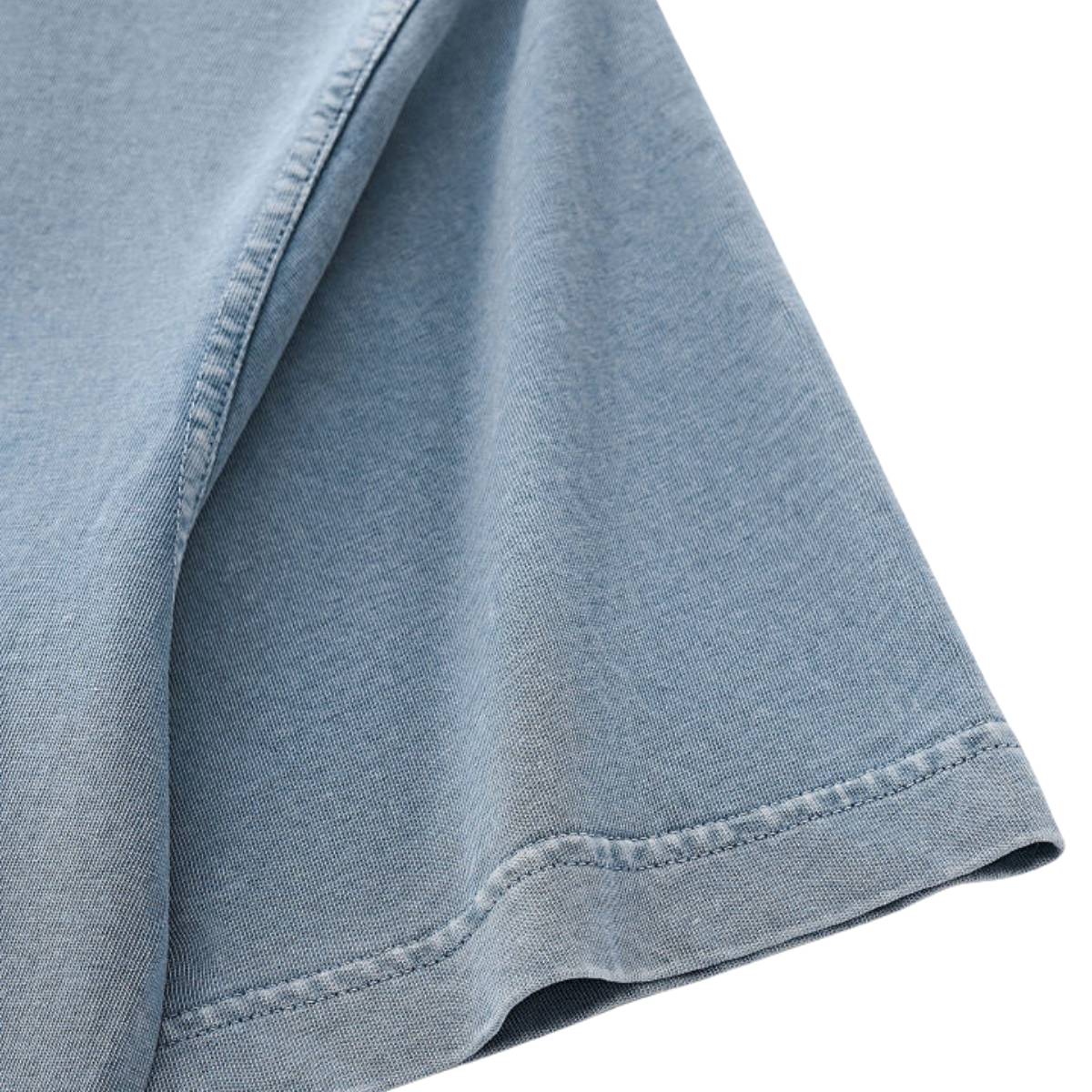 Washed Boxy Raw Hem Tee