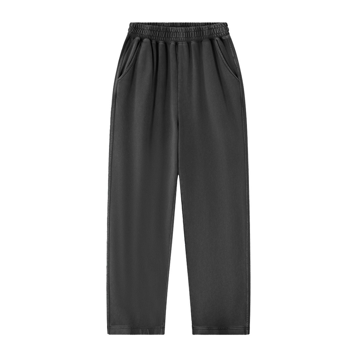 Loose Draped Wide‑Leg Washed Distressed Casual Pants