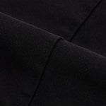 Black Washed Cotton Ripped Boxy Tee 270gsm