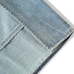 Washed Cut-Out Denim Vest