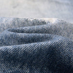 West Coast Double Waist Denim Texture Wide Leg Pants