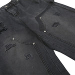 Men's Distressed Punk Cargo Pants â€?Loose Wide-Leg Streetwear