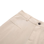 Old Money Cotton Linen Wide Leg Trousers