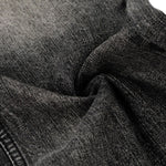 Vintage Washed Wide Leg Lightning Whisker Jeans
