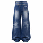 Vintage Washed Wide Leg Bootcut Denim Jeans