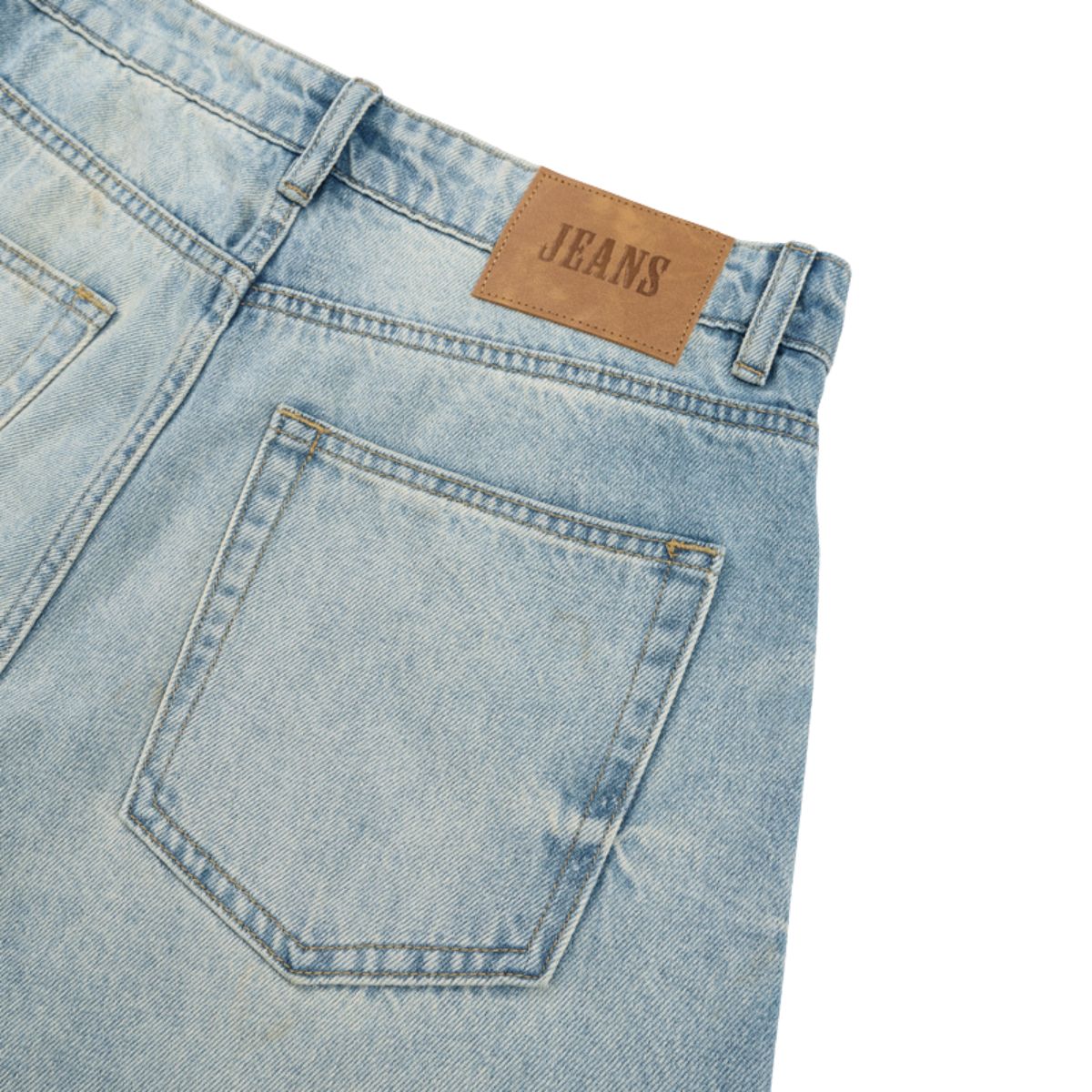 Vintage Light Blue Baggy Wide‑Leg Jeans