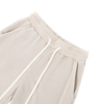 Heavyweight Washed Snow Wash Cotton Flare Pants for Women
