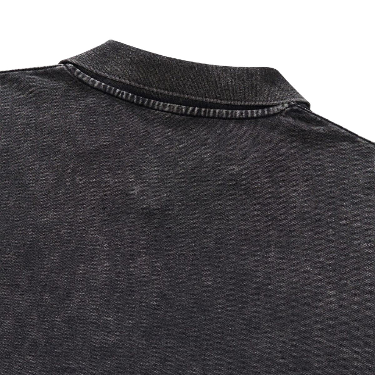 Boxy‑Fit Small V‑Neck Polo Cotton Sweatshirt