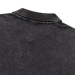 Boxy‑Fit Small V‑Neck Polo Cotton Sweatshirt