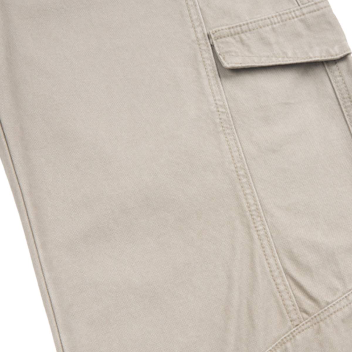 Pantalones de algodón con pierna ancha y color liso