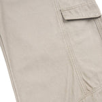 Pantalones de algodón con pierna ancha y color liso