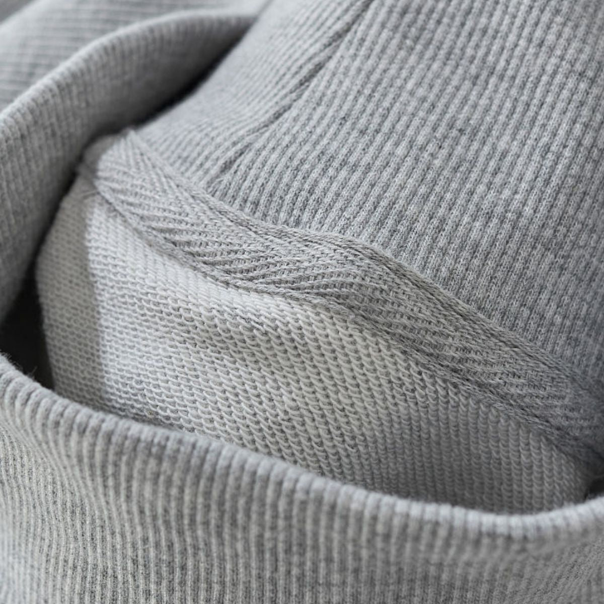 Mock Neck Drop Shoulder Sweatshirt Loose Sleeve Curved Hem
