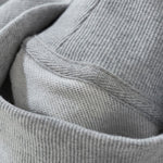 Mock Neck Drop Shoulder Sweatshirt Loose Sleeve Curved Hem