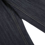 Raw Indigo Wide Leg Jeans with Metal Horsebit Detail