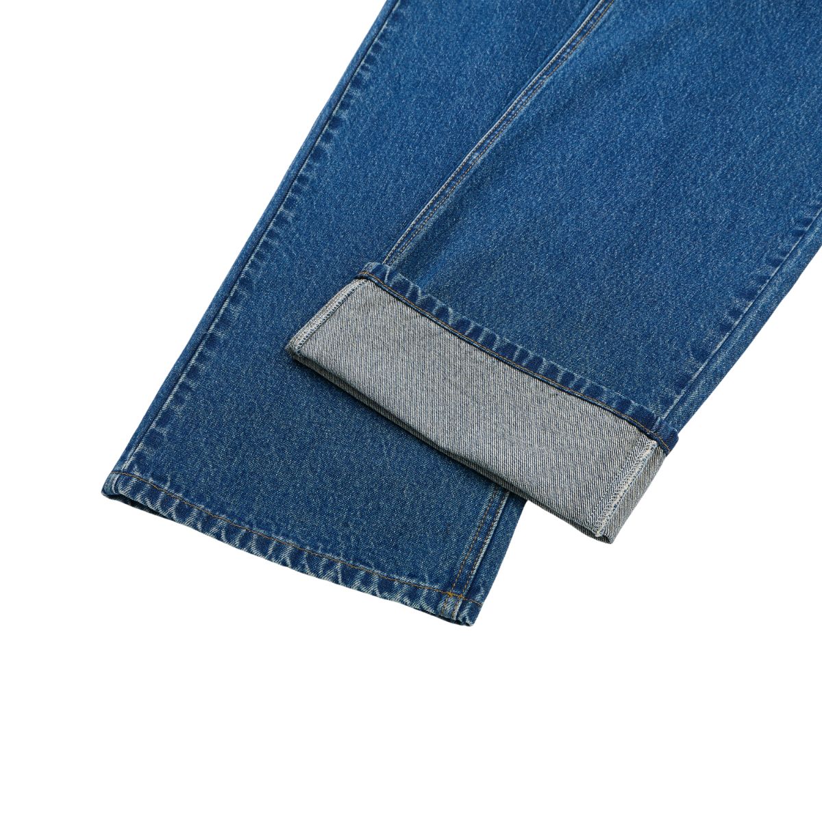 Old Money Style Dark Blue Straight‑Leg Vintage Denim Jeans