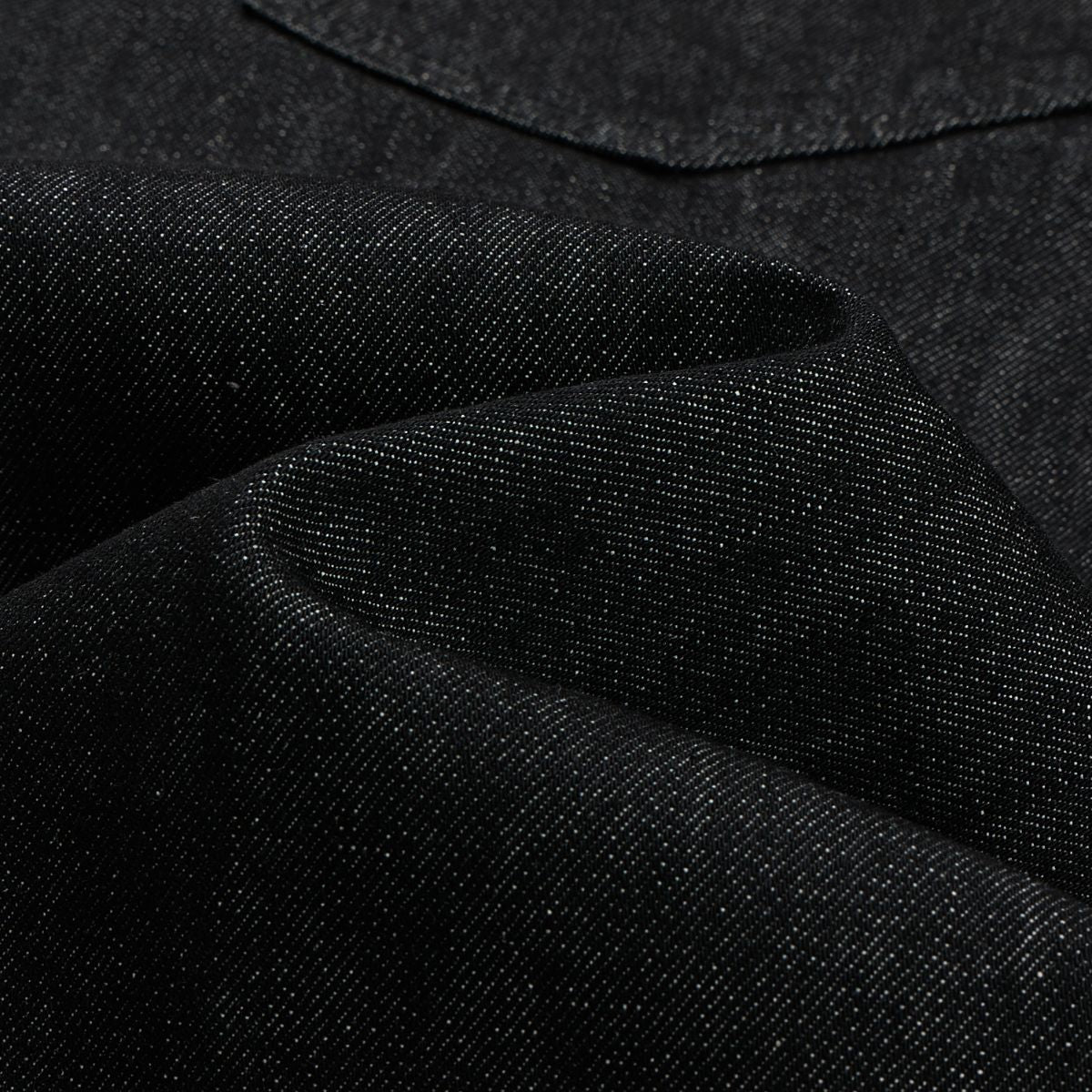 Raw Denim Jeans With Wheat‑Engraved Buttons