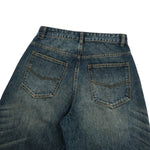 Vintage Washed Relaxed Crinkled Denim Jeans
