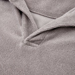 Retro Terry Cloth Polo Collar Sweatshirt
