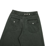 Relaxed Bootcut Pants With Reverse‑Pocket Washed‑Out Fade