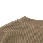 Loose Fit Crew Neck Premium Knit Vintage Tee