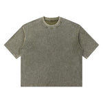 Snowflake Garment Dyed Waffle Knit Tee 340G