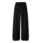 Premium Plain Pleated Seam Drape Wide Fit Stretch Pants