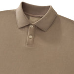 Old Money Cropped Polo Collar Fleece Sweatshirt
