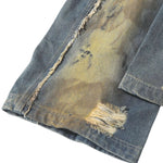 Smoke Rise Y2K Baggy Ripped Cargo Jeans