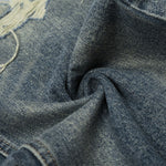 Men's Distressed Gradient Washed Denim Pants Loose Punk Street