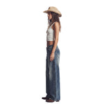 Vintage Washed Faded Loose Wide Leg Jeans