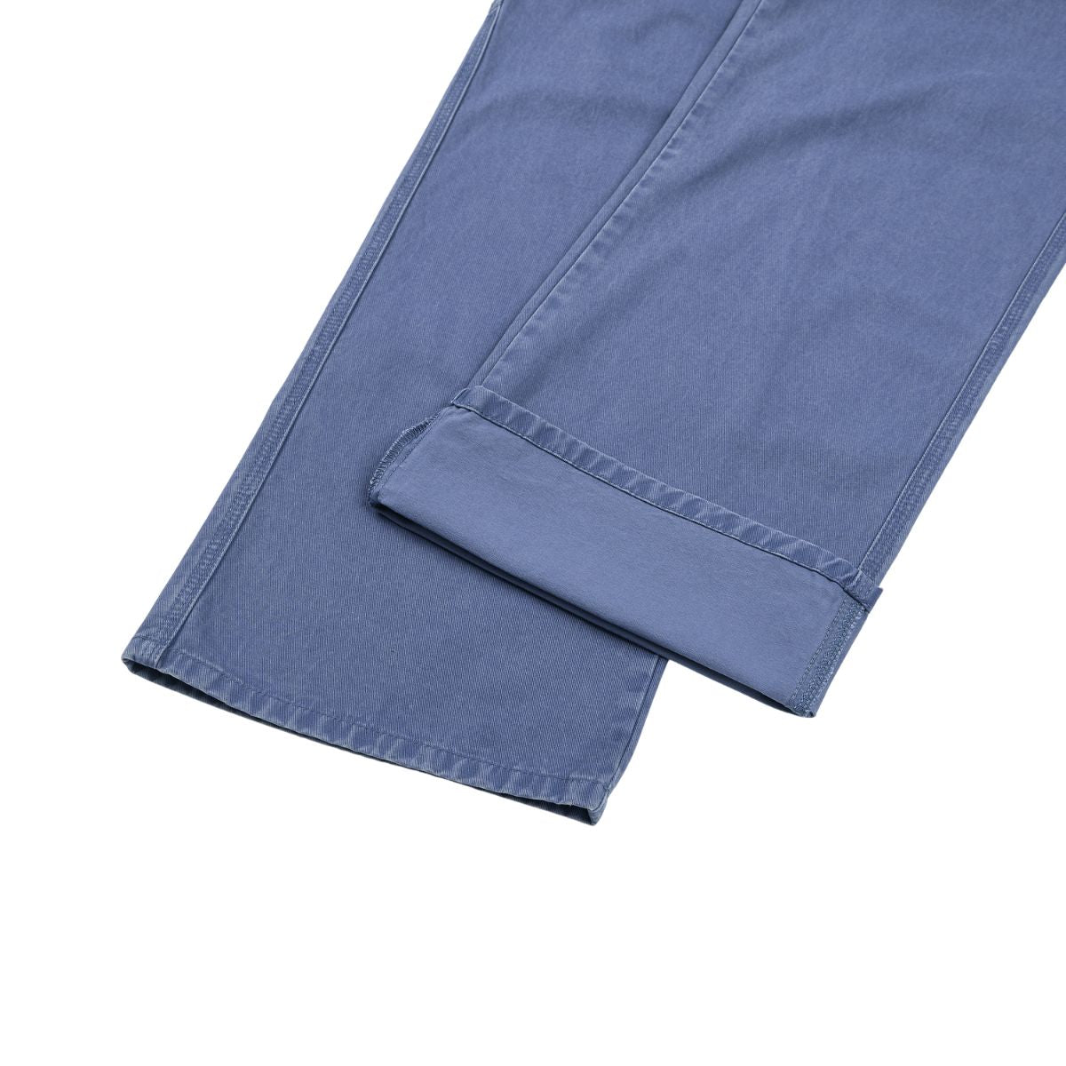 Vintage Washed Faded French‑Blue Wide‑Leg Pants