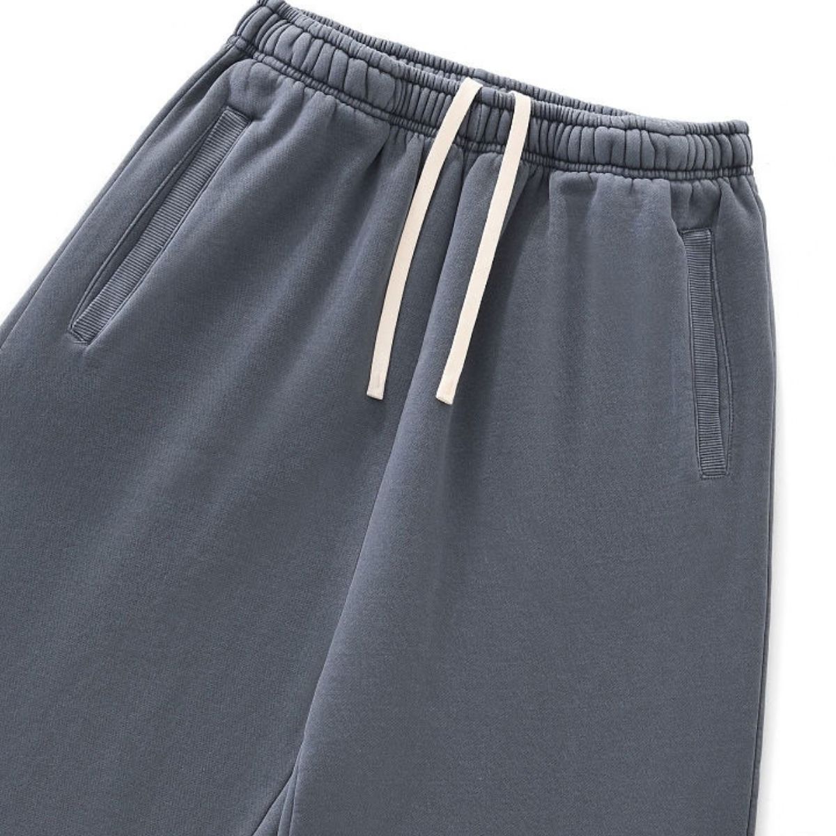 Vintage Washed Heavyweight Drawstring Wide Leg Casual Pants