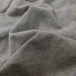 Unisex Retro Street style Distressed Washed Blue&yellow Mud-dyed Denim Jacket