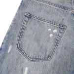 Blue Distressed Loose Fit High Street Vintage Jeans
