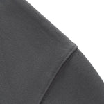 Short‑Wide Mock Neck Sweatshirt With Raw Frayed Loop Hem
