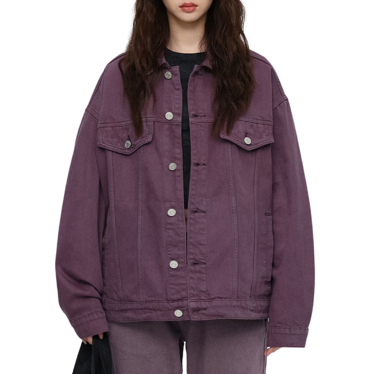 Unisex Washed Trucker Denim Jacket