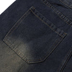 Bermudas con lavado vintage y salpicaduras de tinta