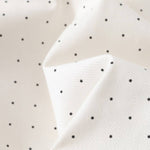Y2K Polka Dot Graphic Ruffle Waist Baggy Wide-Leg Bermuda Denim Shorts
