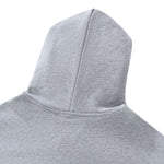 Boxy Cropped Color‑Block Cotton Hoodie
